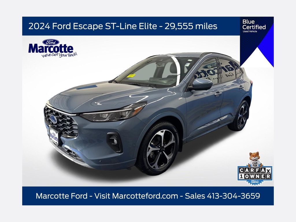 Vapor Blue 2024 Ford Escape SUV / Crossover All-Wheel Drive 8-Speed Automatic