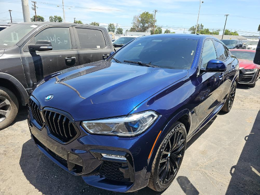Tanzanite Blue II Metallic 2021 BMW X6 SUV / Crossover All-Wheel Drive 8-Speed Automatic