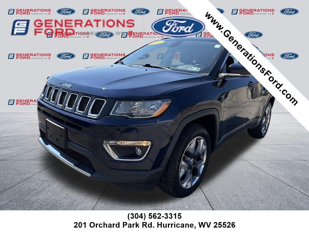 Jazz Blue Pearlcoat 2020 Jeep Compass SUV / Crossover Four-Wheel Drive 9-Speed Automatic