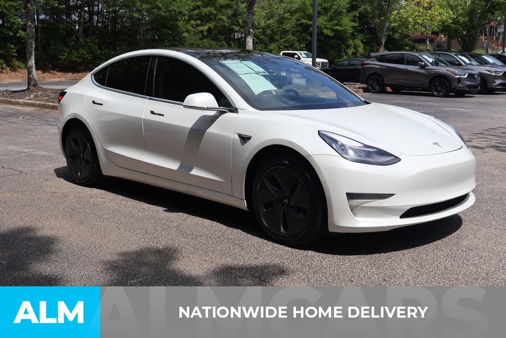 Used 2020 White Tesla Standard Range Plus image 5