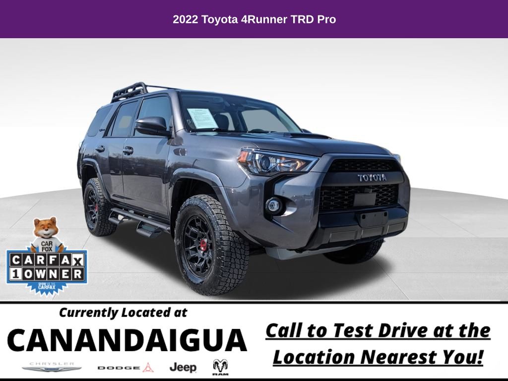 Magnetic Gray Metallic 2022 Toyota 4Runner TRD Pro 4WD SUV / Crossover Four-Wheel Drive 5-Speed Automatic