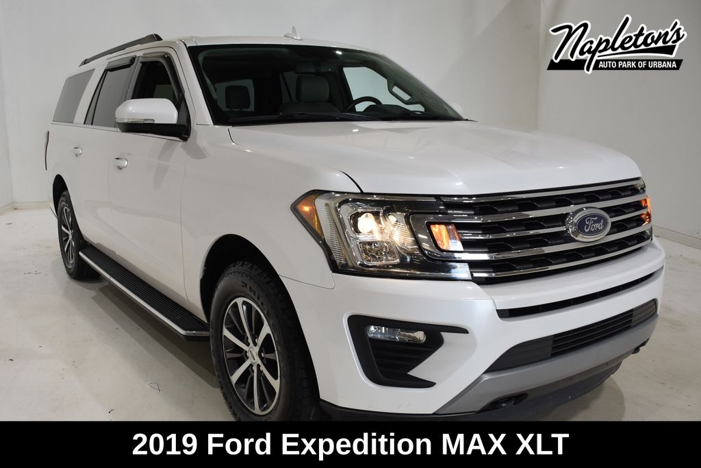 White Platinum Clearcoat Metallic 2019 Ford Expedition SUV / Crossover Four-Wheel Drive Automatic