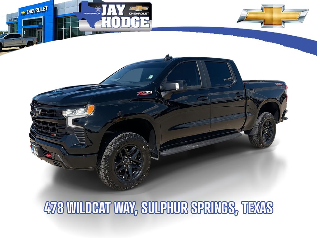 Black 2024 Chevrolet Silverado 1500 Pickup Truck Four-Wheel Drive Automatic