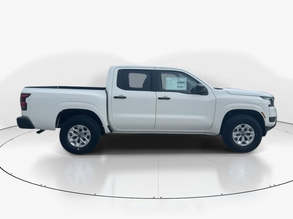 2025 Glacier White Nissan Frontier S 4X4 Truck