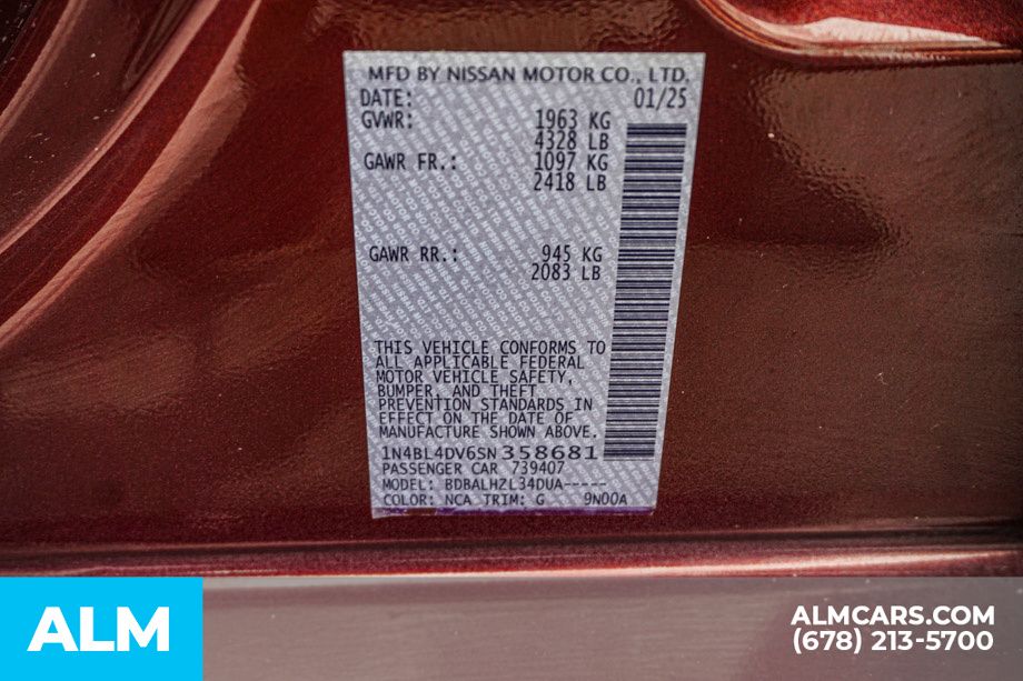 Used 2025 Red Nissan 2.5 SV image 54