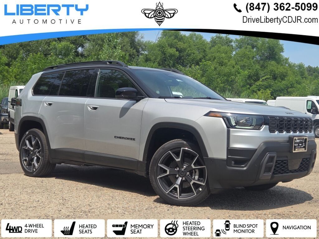Silver Zynith Clearcoat 2026 Jeep Cherokee SUV / Crossover Four-Wheel Drive Continuously Variable Transmission