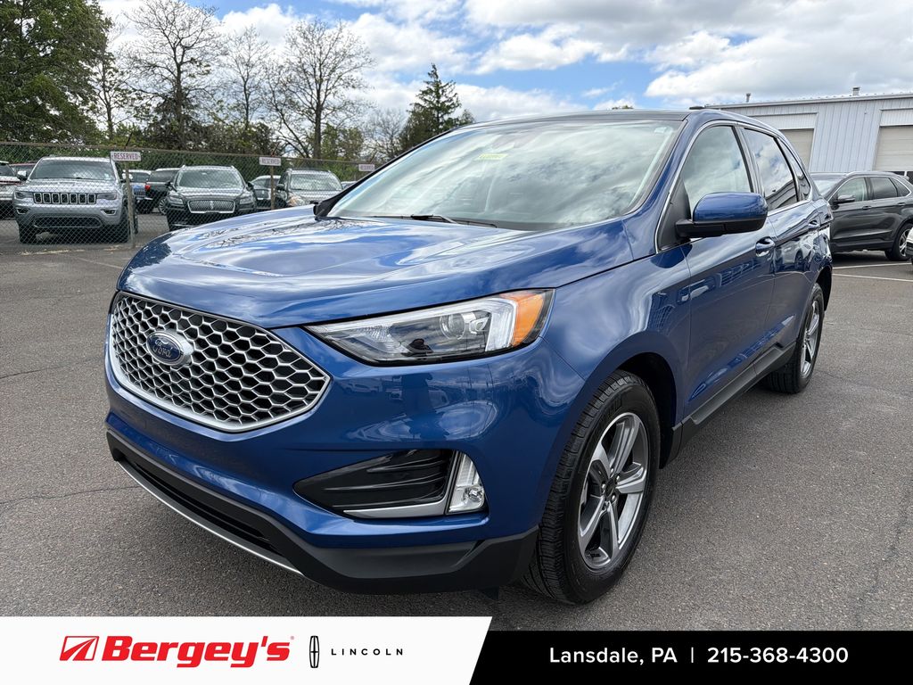 Blue Metallic 2024 Ford Edge SUV / Crossover All-Wheel Drive 8-Speed Automatic