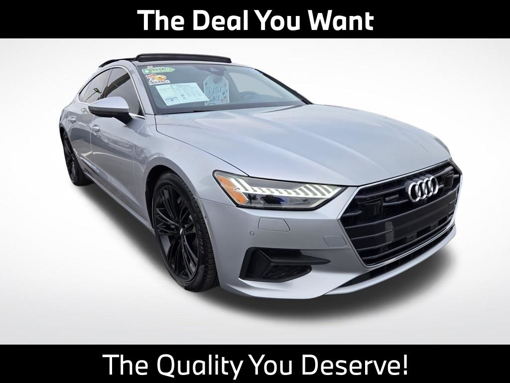 Florett Silver Metallic 2019 Audi A7 quattro Prestige 55 TFSI Sedan All-Wheel Drive 7-Speed Automatic
