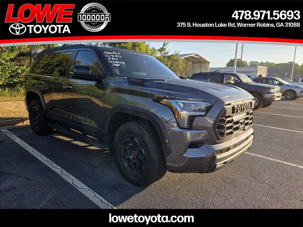 Magnetic Gray Metallic 2024 Toyota Sequoia TRD Pro 4WD SUV / Crossover Four-Wheel Drive Automatic