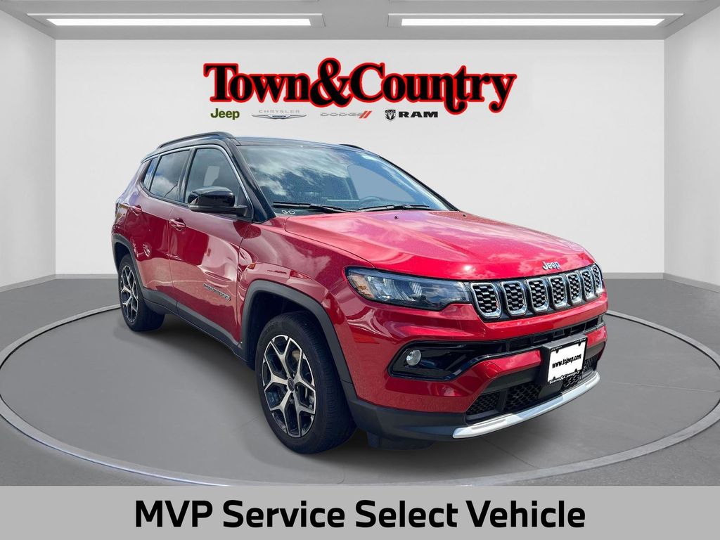 Red Hot Pearlcoat 2025 Jeep Compass SUV / Crossover Four-Wheel Drive 8-Speed Automatic
