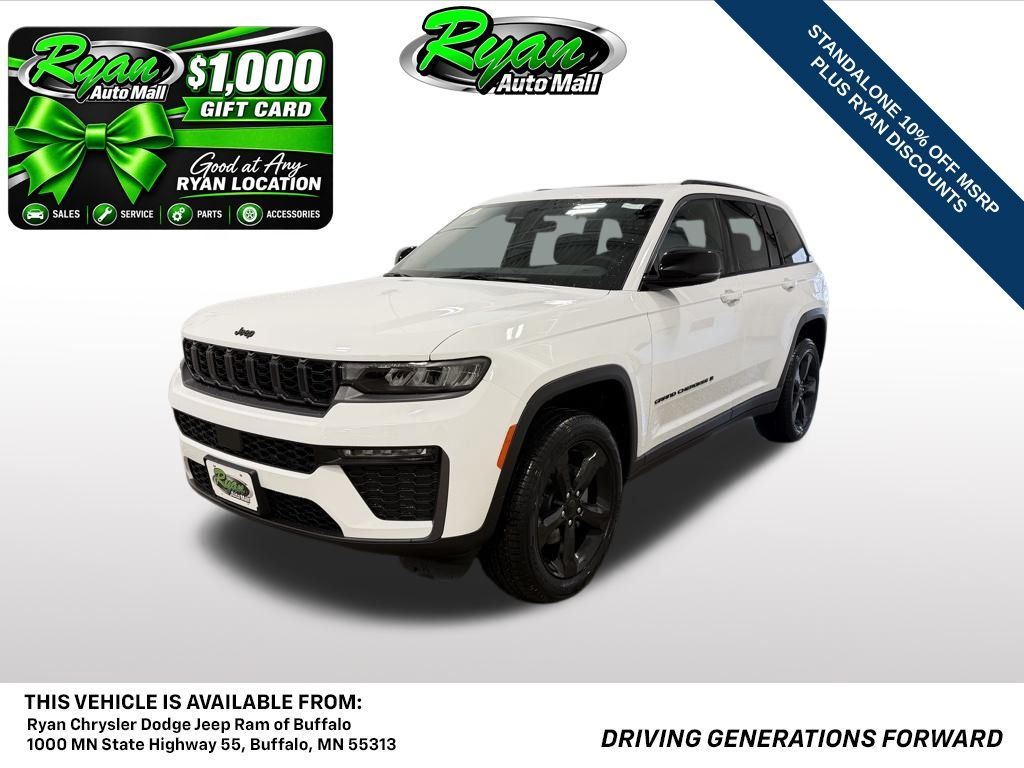 Bright White Clearcoat 2026 Jeep Grand Cherokee SUV / Crossover Four-Wheel Drive 8-Speed Automatic