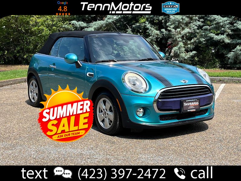 Teal (Caribbean Aqua Metallic) 2016 MINI Cooper Convertible Front-Wheel Drive 6-Speed Automatic