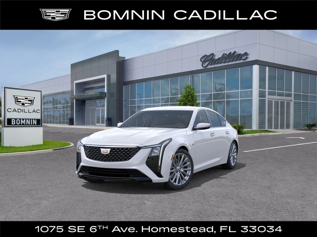 Summit White 2026 Cadillac CT5 Premium Luxury RWD Sedan Rear-Wheel Drive Automatic