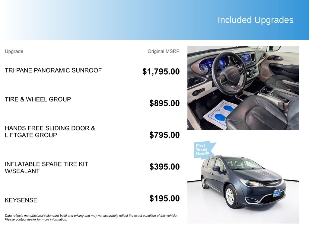 Used Car 2019 Chrysler Pacifica  Touring L Plus For Sale Under $20,000 In Austin, Texas