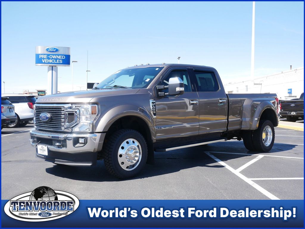 Stone Gray Metallic 2021 Ford F-450 Super Duty XLT Crew Cab LB DRW 4WD Pickup Truck Four-Wheel Drive Automatic
