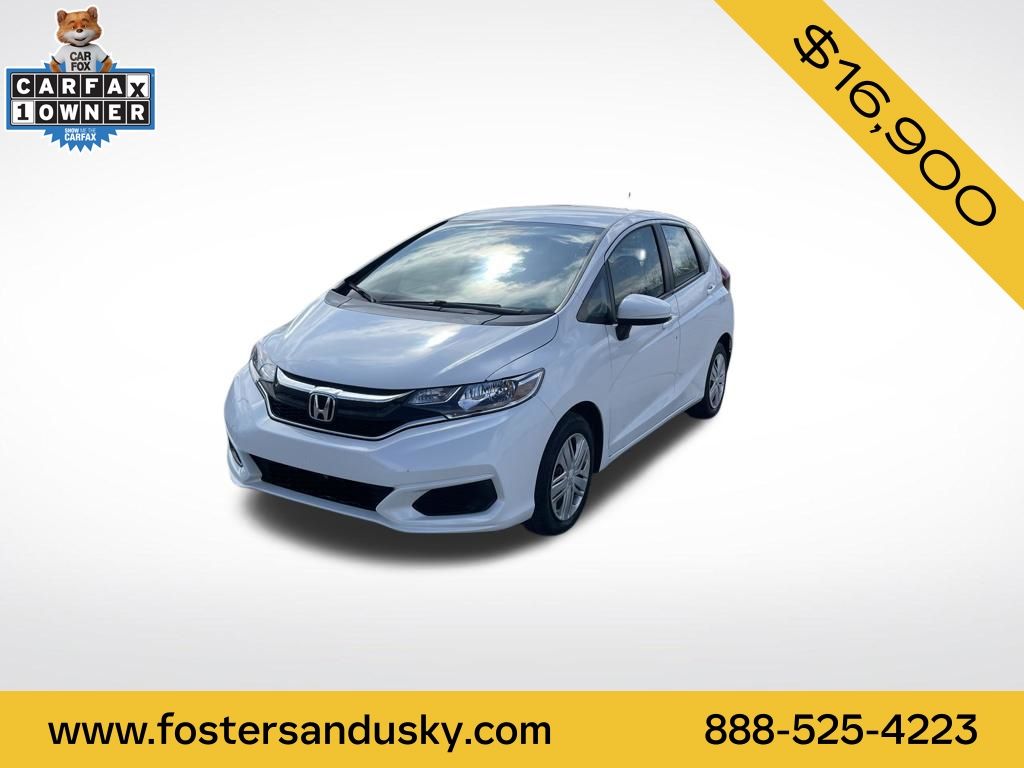 White 2019 Honda Fit LX FWD Hatchback Front-Wheel Drive Continuously Variable Transmission