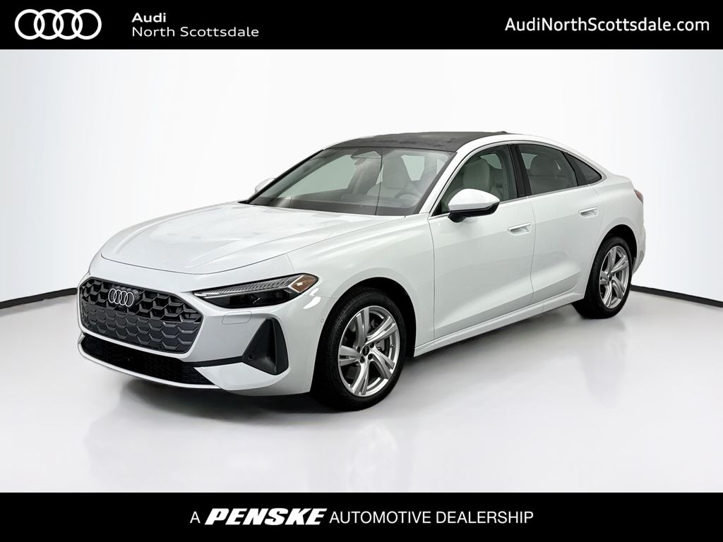 Glacier White Metallic 2025 Audi A5 Sedan All-Wheel Drive 7-Speed Automatic