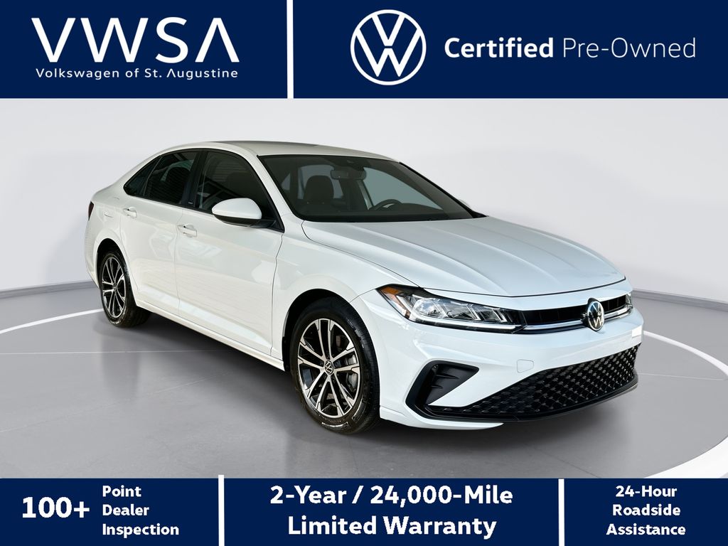 Pure White 2026 Volkswagen Jetta Sedan Front-Wheel Drive 8-Speed Automatic