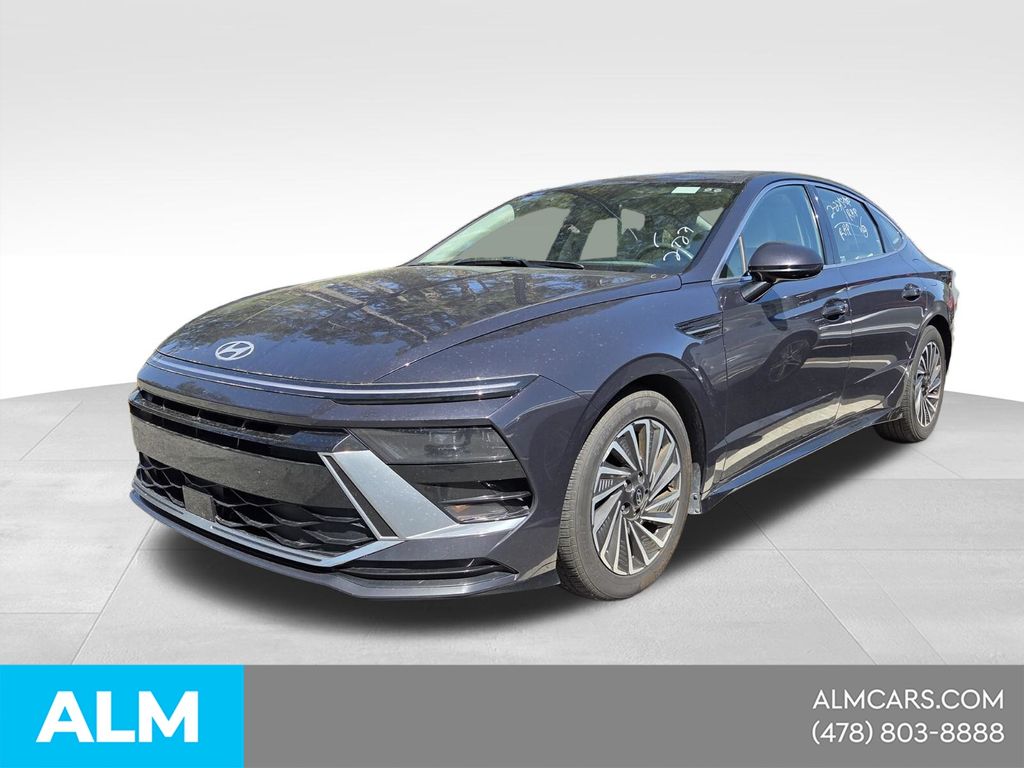 Carbon Blue 2025 Hyundai Sonata Hybrid SEL FWD Sedan Front-Wheel Drive 6-Speed Automatic