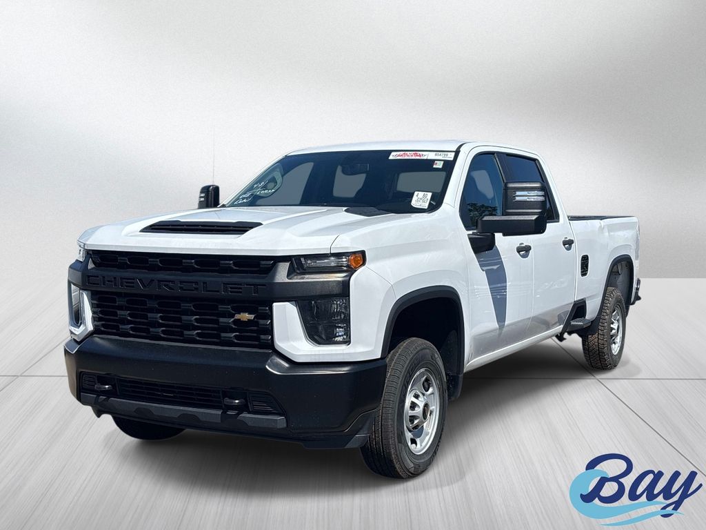 Summit White 2023 Chevrolet Silverado 2500HD Work Truck Crew Cab RWD Pickup Truck 4X2 6-Speed Automatic