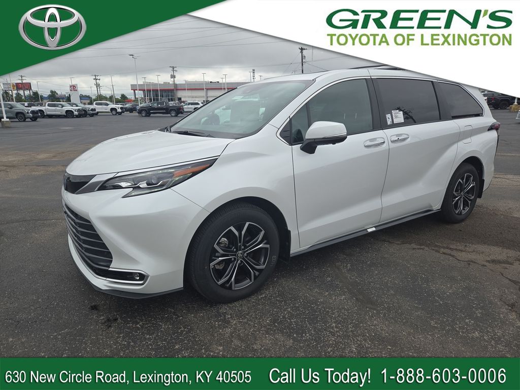 Pearl 2025 Toyota Sienna Minivan All-Wheel Drive Continuously Variable Transmission