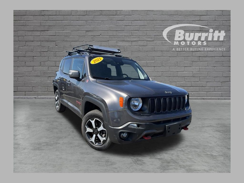Gray (Granite Crystal Metallic Clearcoat) 2021 Jeep Renegade SUV / Crossover Four-Wheel Drive 9-Speed Automatic