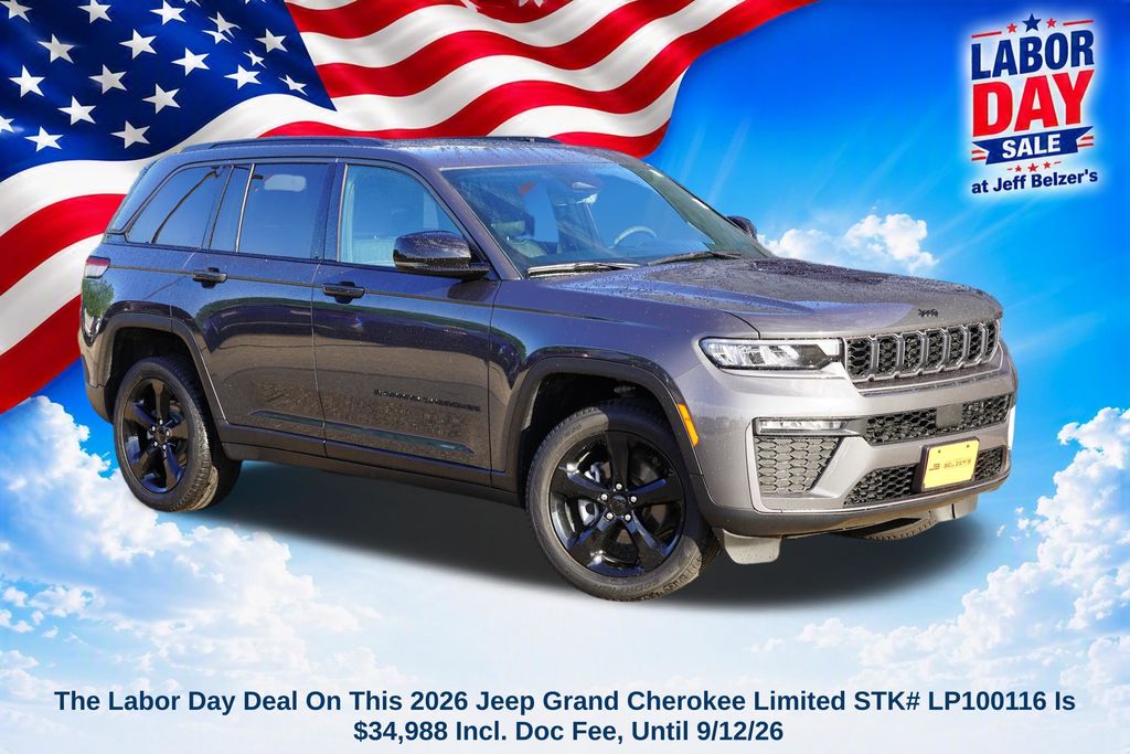 Baltic Gray Metallic Clearcoat 2026 Jeep Grand Cherokee SUV / Crossover Four-Wheel Drive 8-Speed Automatic