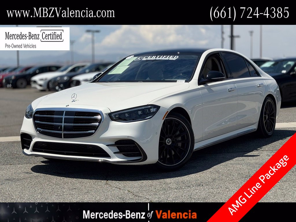 MANUFAKTUR Diamond White 2023 Mercedes-Benz S-Class Sedan All-Wheel Drive 9-Speed Automatic