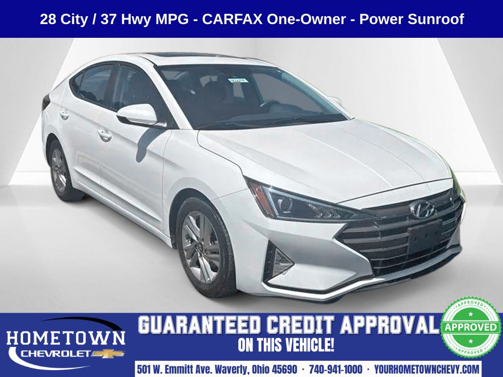 Quartz White Pearl 2019 Hyundai Elantra Sedan Front-Wheel Drive 6-Speed Automatic