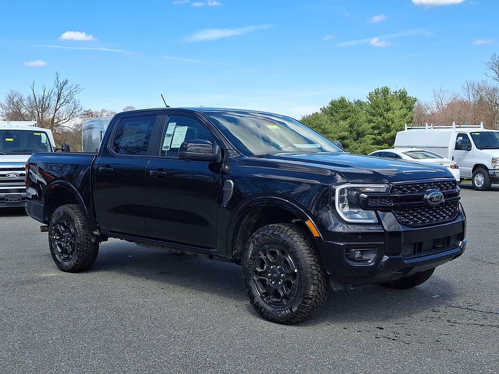 Shadow Black 2026 Ford Ranger Lariat SuperCrew 4WD Pickup Truck Four-Wheel Drive Automatic