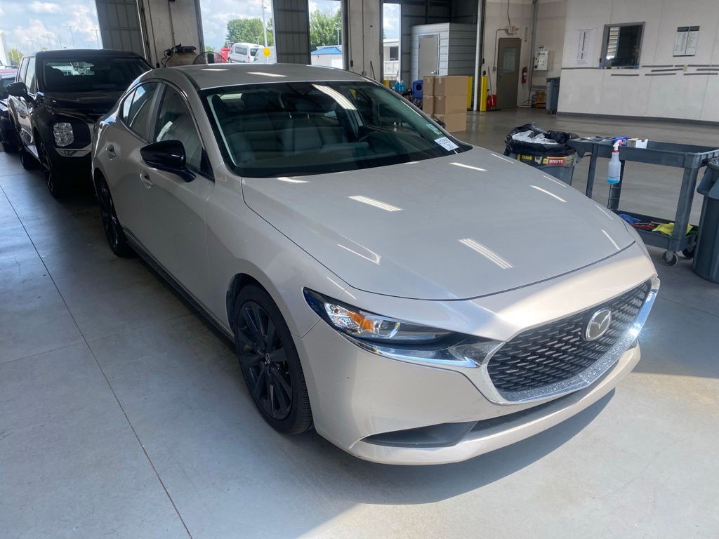 Gray (Platinum Quartz Metallic) 2025 Mazda MAZDA3 Sedan Front-Wheel Drive 6-Speed Automatic