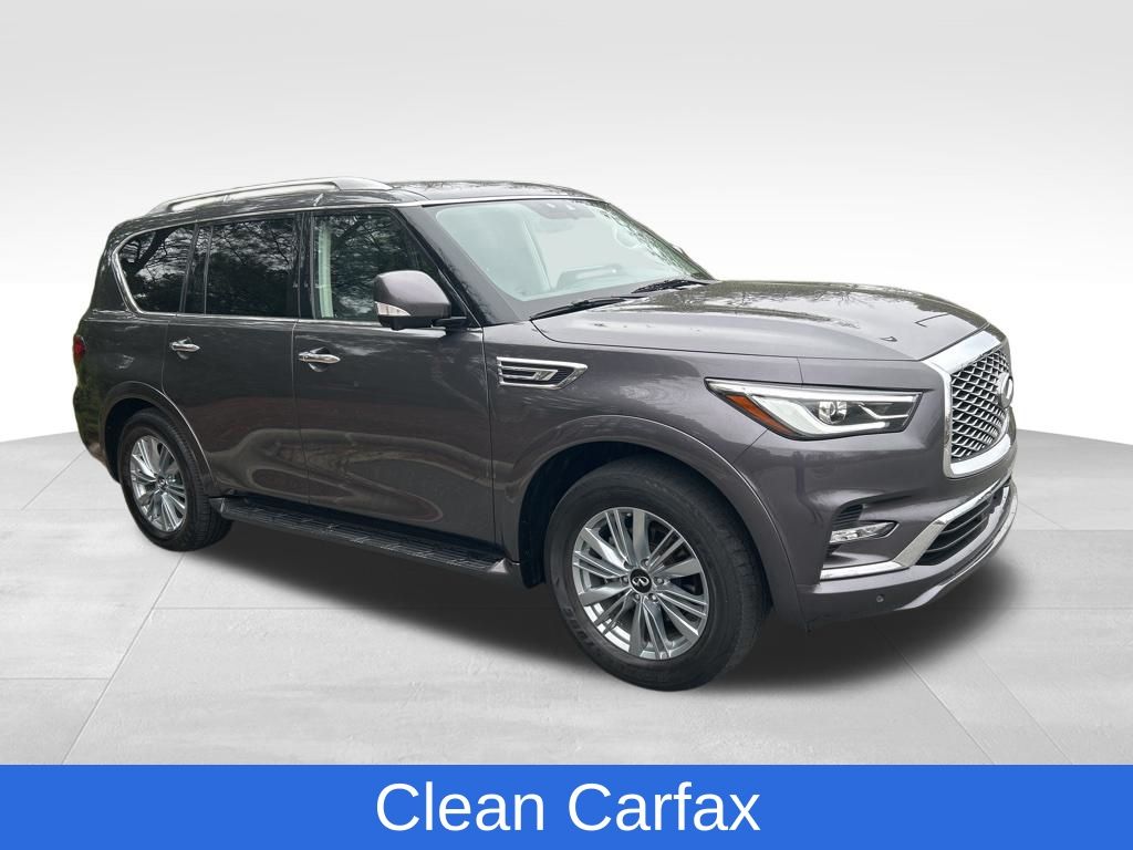 Anthracite Gray 2024 INFINITI QX80 Luxe 4WD SUV / Crossover All-Wheel Drive 7-Speed Automatic