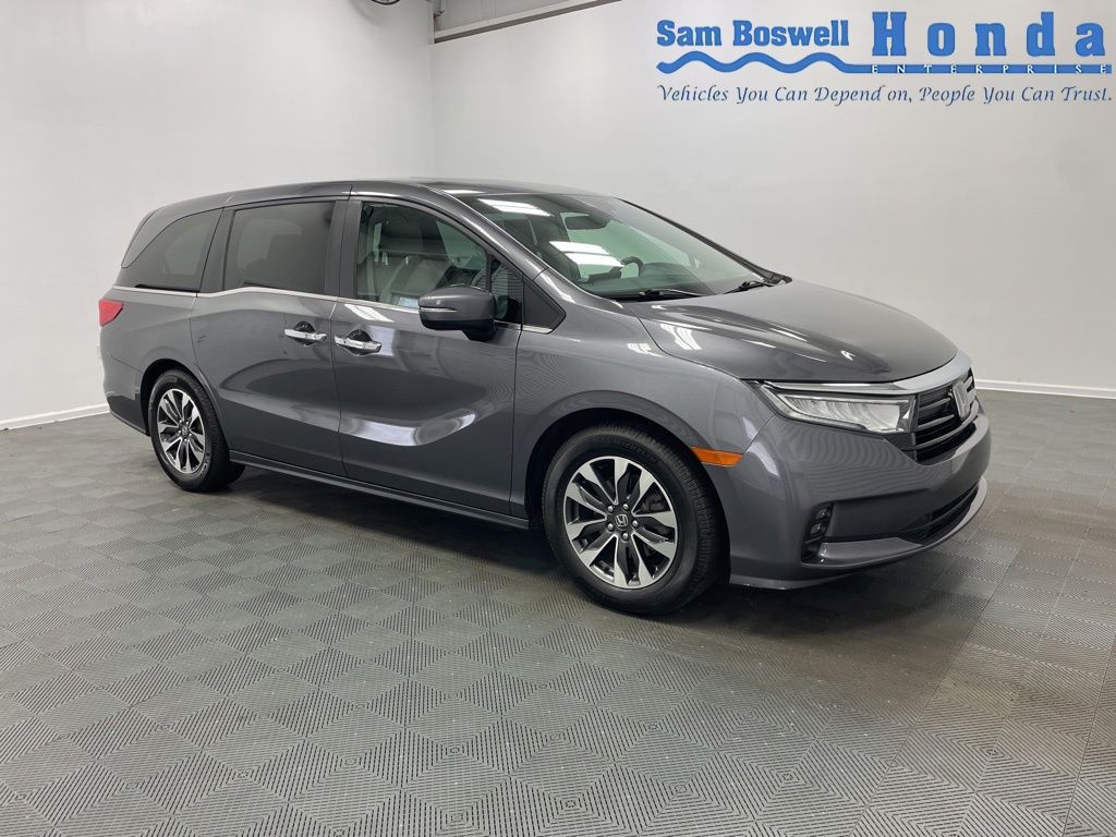 Gray 2022 Honda Odyssey EX-L FWD Minivan Front-Wheel Drive Automatic
