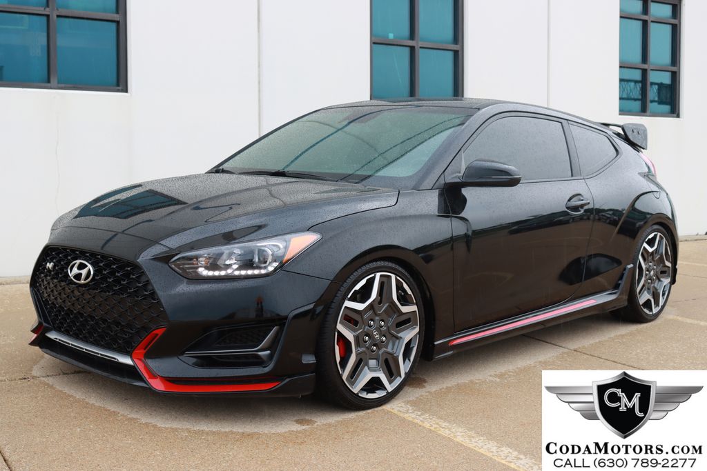 Ultra Black Pearl 2021 Hyundai Veloster N Coupe Front-Wheel Drive 8-Speed Manual