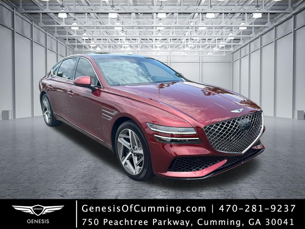 Cavendish Red 2024 Genesis G80 Sedan All-Wheel Drive 8-Speed Automatic