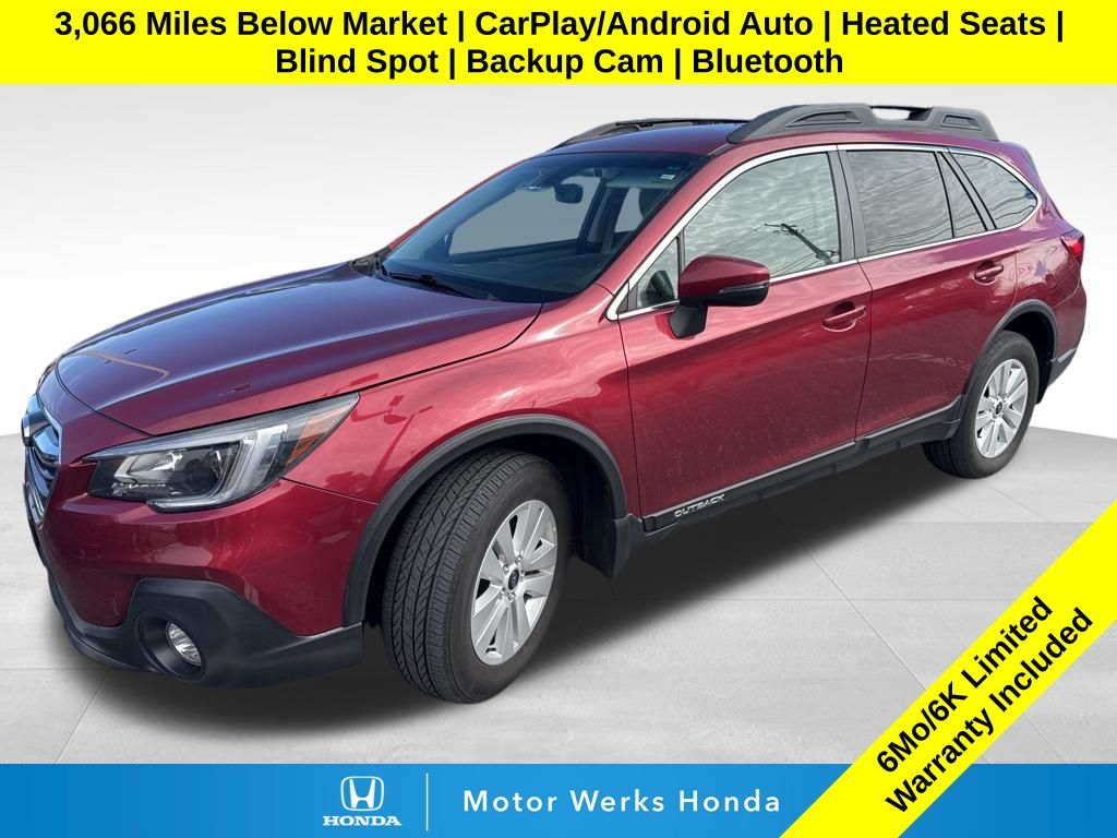 Crimson Red Pearl 2019 Subaru Outback 2.5i Premium AWD Wagon All-Wheel Drive Continuously Variable Transmission