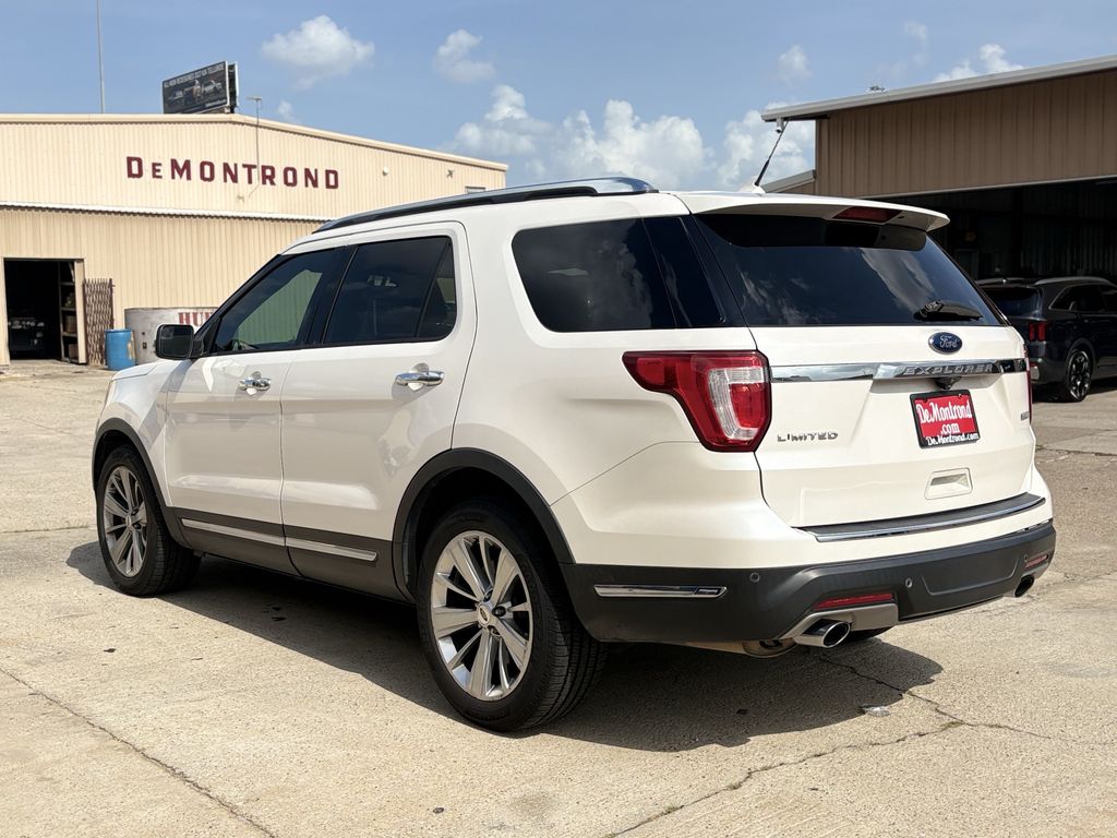 2018 Ford Explorer Limited White at Cook Ford