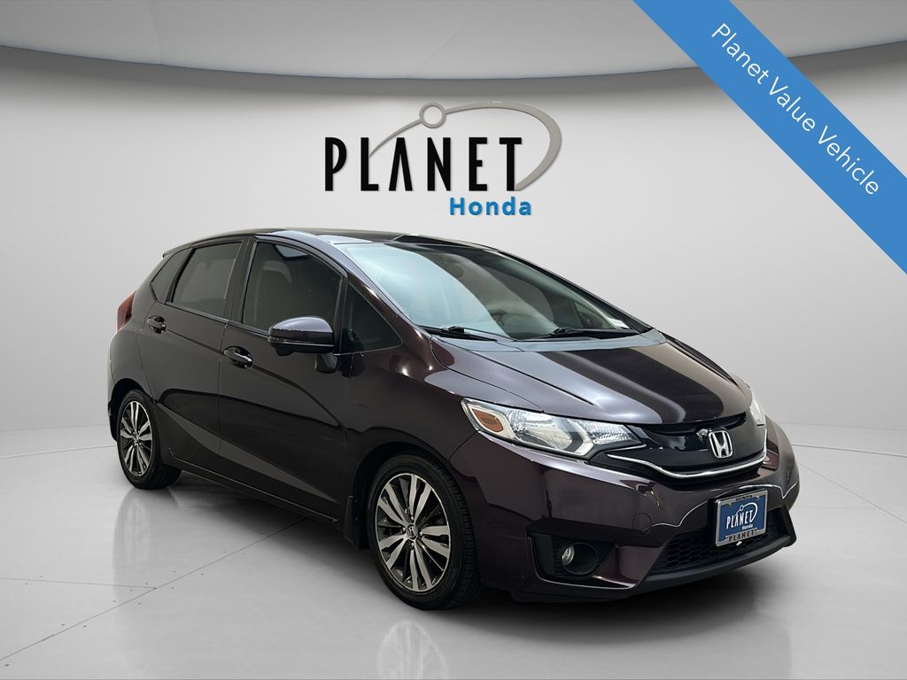 Passion Berry Pearl 2015 Honda Fit Hatchback Front-Wheel Drive Continuously Variable Transmission