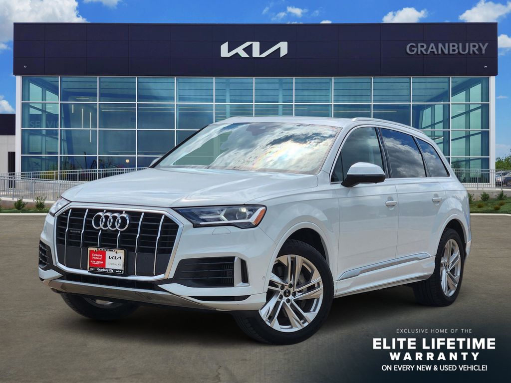 Glacier White 2021 Audi Q7 quattro Premium Plus 55 TFSI SUV / Crossover All-Wheel Drive 8-Speed Automatic