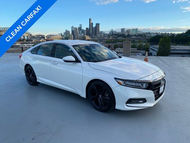 Platinum White Pearl 2020 Honda Accord Sedan Front-Wheel Drive Continuously Variable Transmission
