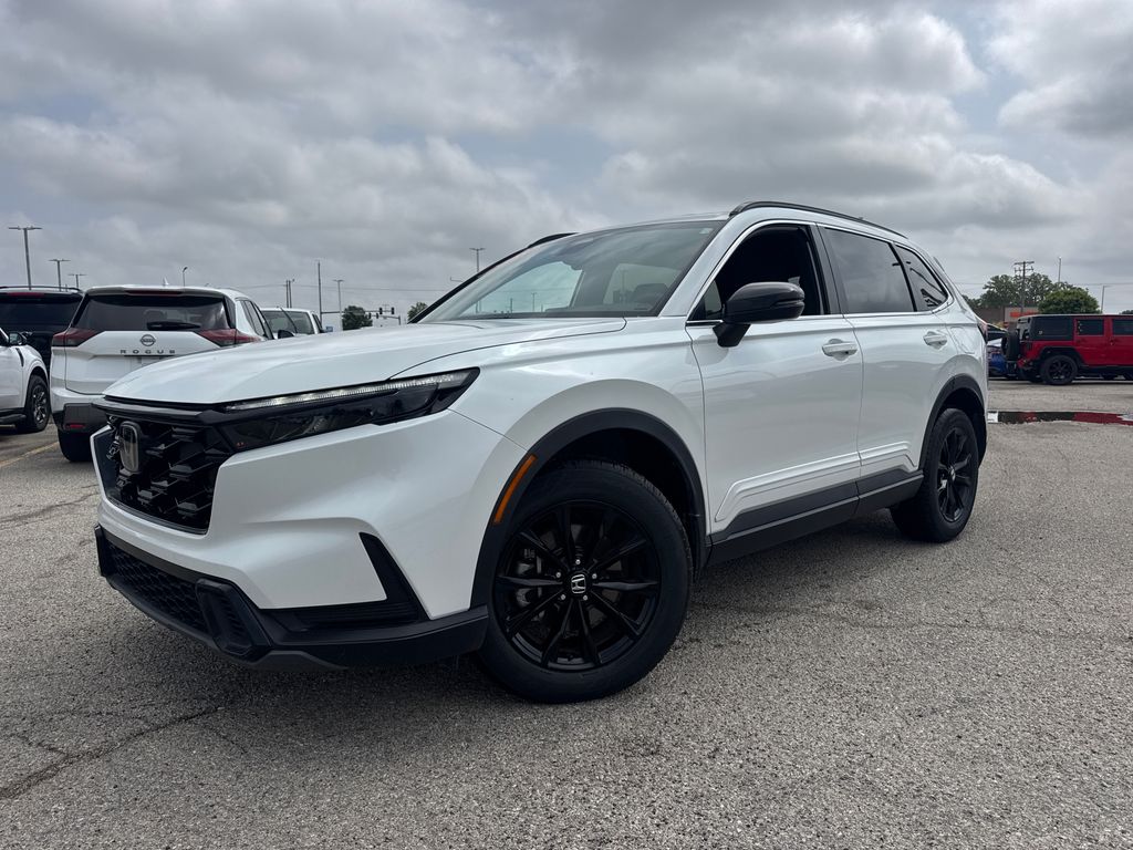 White 2023 Honda CR-V Hybrid SUV / Crossover All-Wheel Drive Continuously Variable Transmission