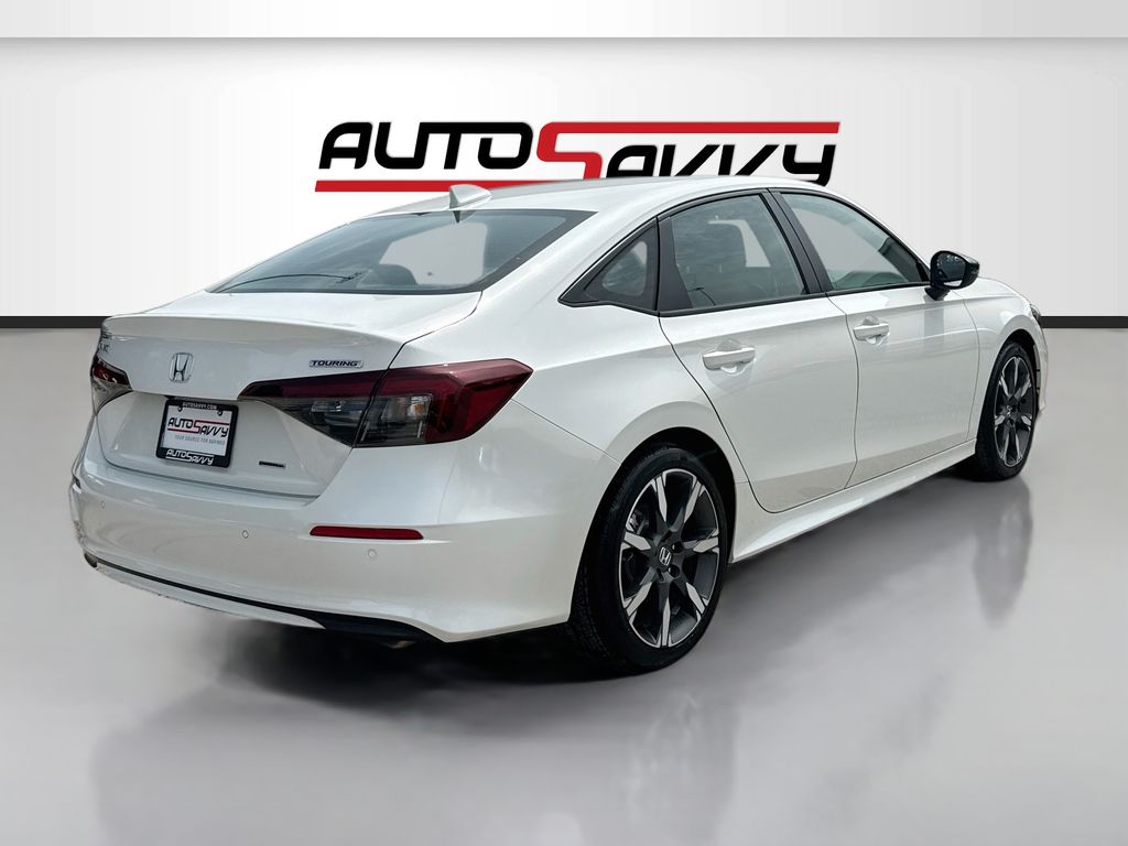 2025 Honda Civic Hybrid Sport Touring White at AutoSavvy Houston Southwest