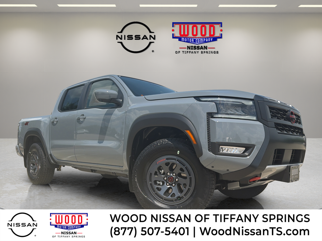 Boulder Gray Pearl 2026 Nissan Frontier Pickup Truck Four-Wheel Drive 9-Speed Automatic Overdrive