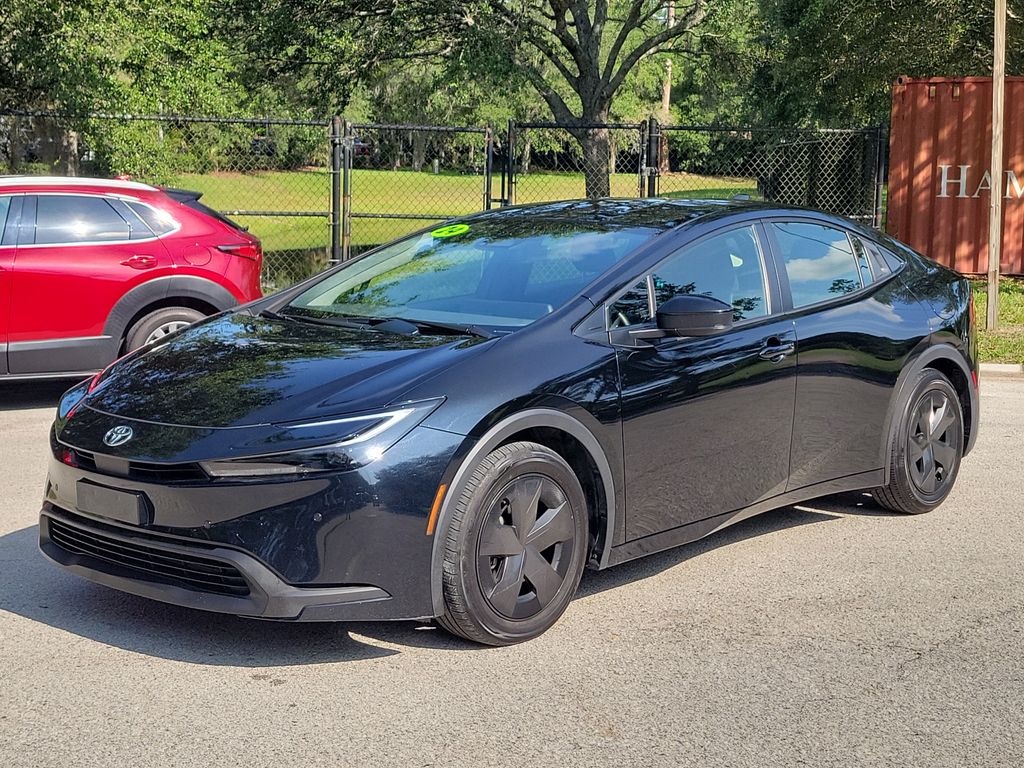 Midnight Black Metallic 2024 Toyota Prius Hatchback Front-Wheel Drive Continuously Variable Transmission