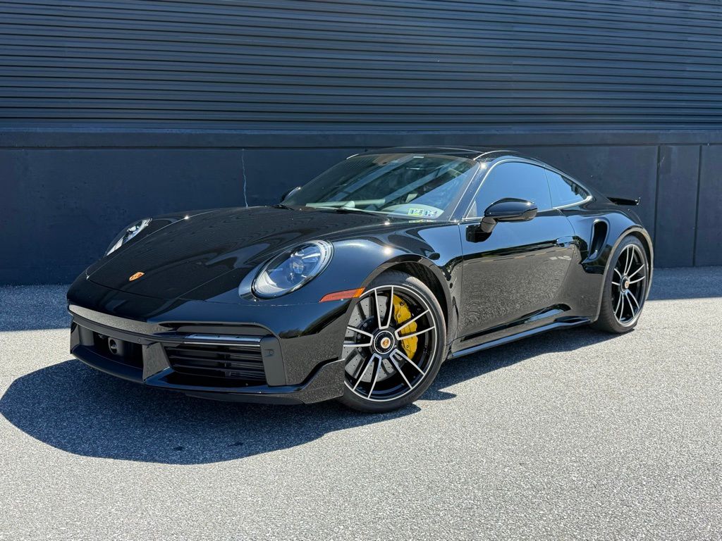 Black 2024 Porsche 911 Turbo S Coupe AWD Coupe All-Wheel Drive 8-Speed Automatic