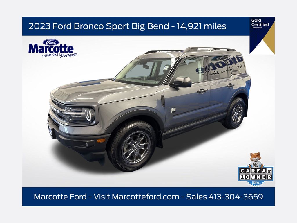 Gray Metallic 2023 Ford Bronco Sport SUV / Crossover All-Wheel Drive 8-Speed Automatic