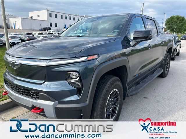 Blue Smoke Metallic 2026 Chevrolet Silverado EV Trail Boss Crew Cab (Extended Range) e4WD Pickup Truck All-Wheel Drive 1-Speed Automatic