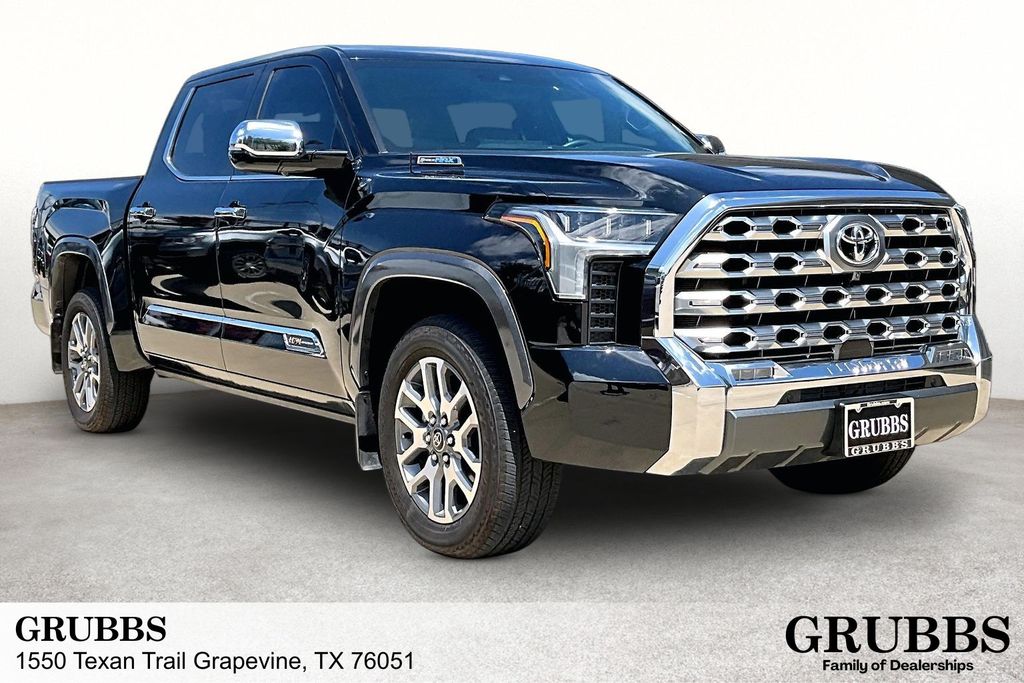 Midnight Black Metallic 2025 Toyota Tundra Hybrid Pickup Truck Four-Wheel Drive Automatic