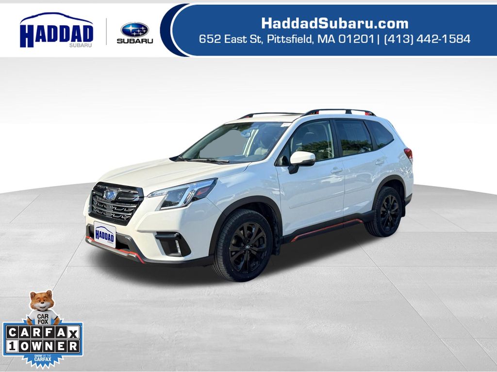 Crystal White Pearl 2023 Subaru Forester SUV / Crossover All-Wheel Drive Continuously Variable Transmission