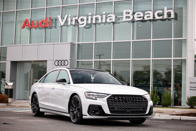 White 2025 Audi S8 Sedan All-Wheel Drive 8-Speed Automatic